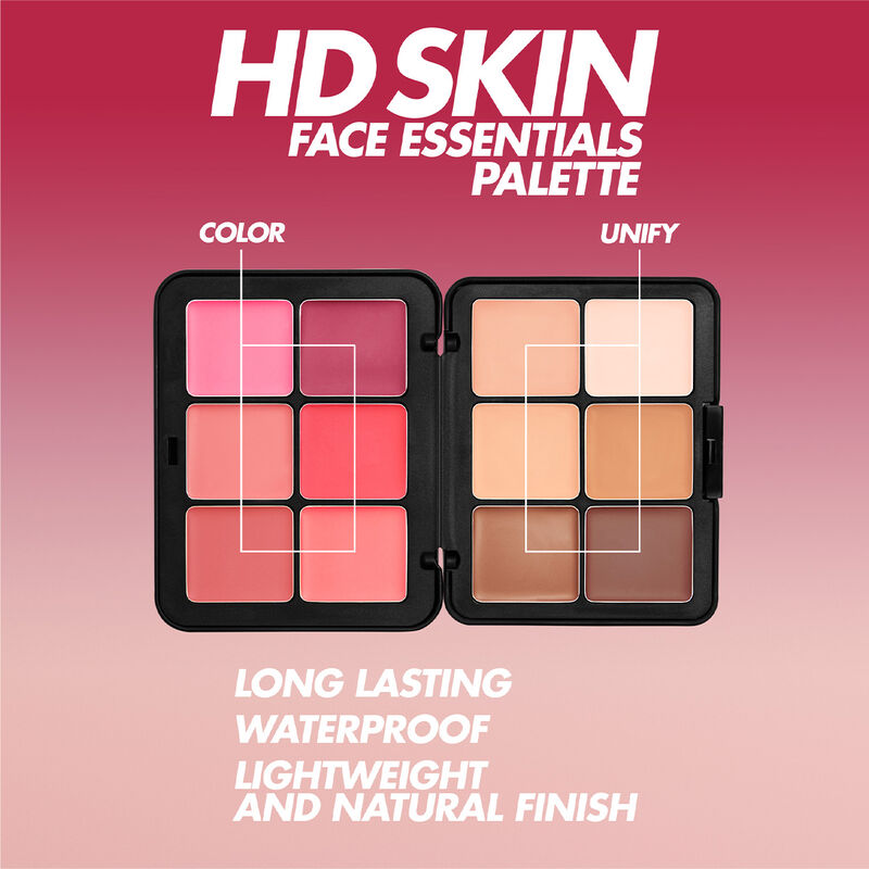 HD SKIN FACE ESSENTIALS PALETTE - Multi-use cream palette: foundation & blush